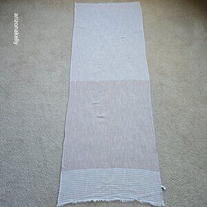 Cotton Scarf Neutral Stripes Bloom & Give